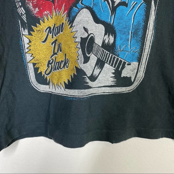 DAYDREAMER NWOT Johnny Cash Man In Black Tour Tee Vintage Black XS - Picture 5 of 7